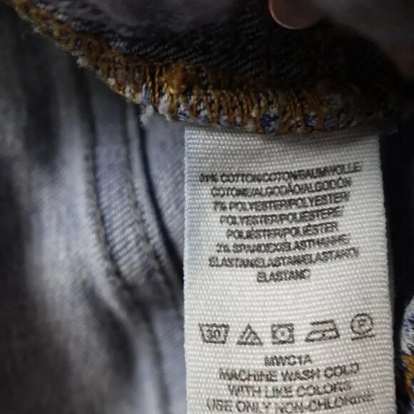 Free People Jeans Women's Size 26 Blue Denim Skinny Straight Activewear - Picture 7 of 10